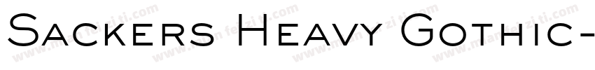 Sackers Heavy Gothic字体转换